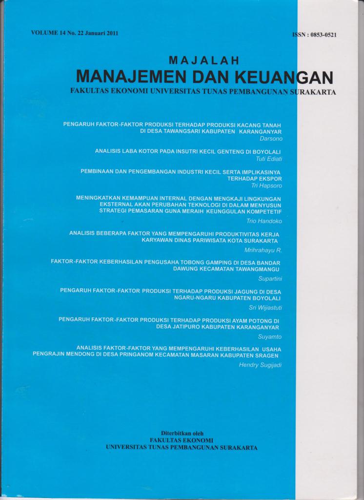 MAJALAH MANAJEMEN DAN KEUANGAN